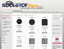 Tablet Screenshot of koolstoffilters.com